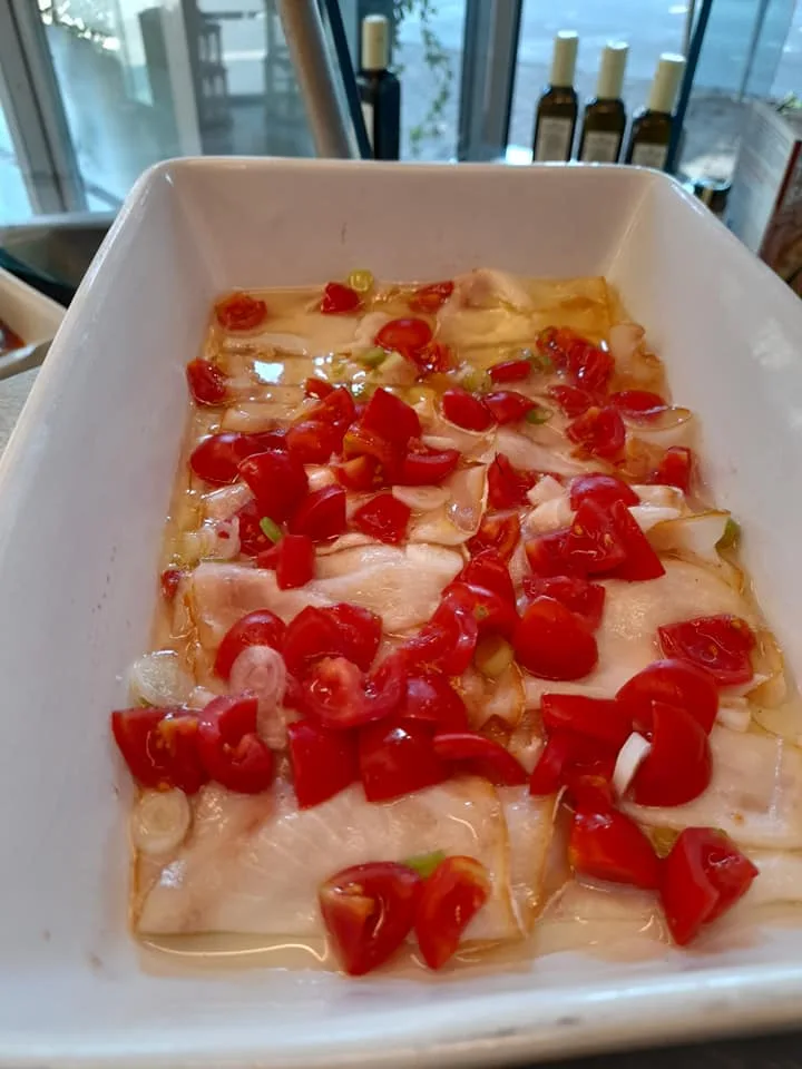 Preparazione di pesce spada